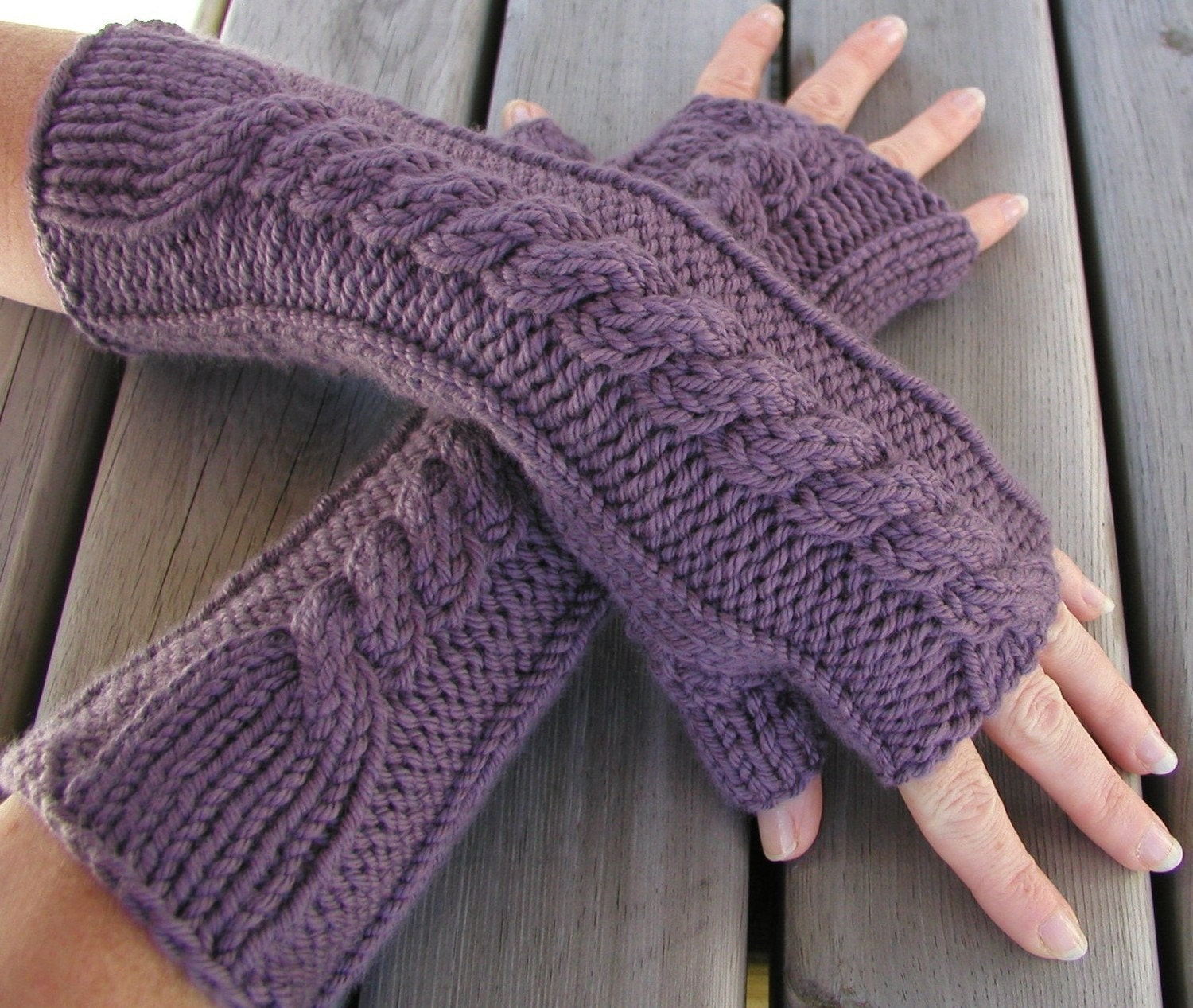 Fingerless Glove Knit Pattern « Design Patterns