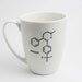 Prozac Chemistry Molecule Coffee Mug - Black and White Coffee Cup