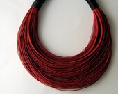 Black and red  statement necklace Spring - Summer collection