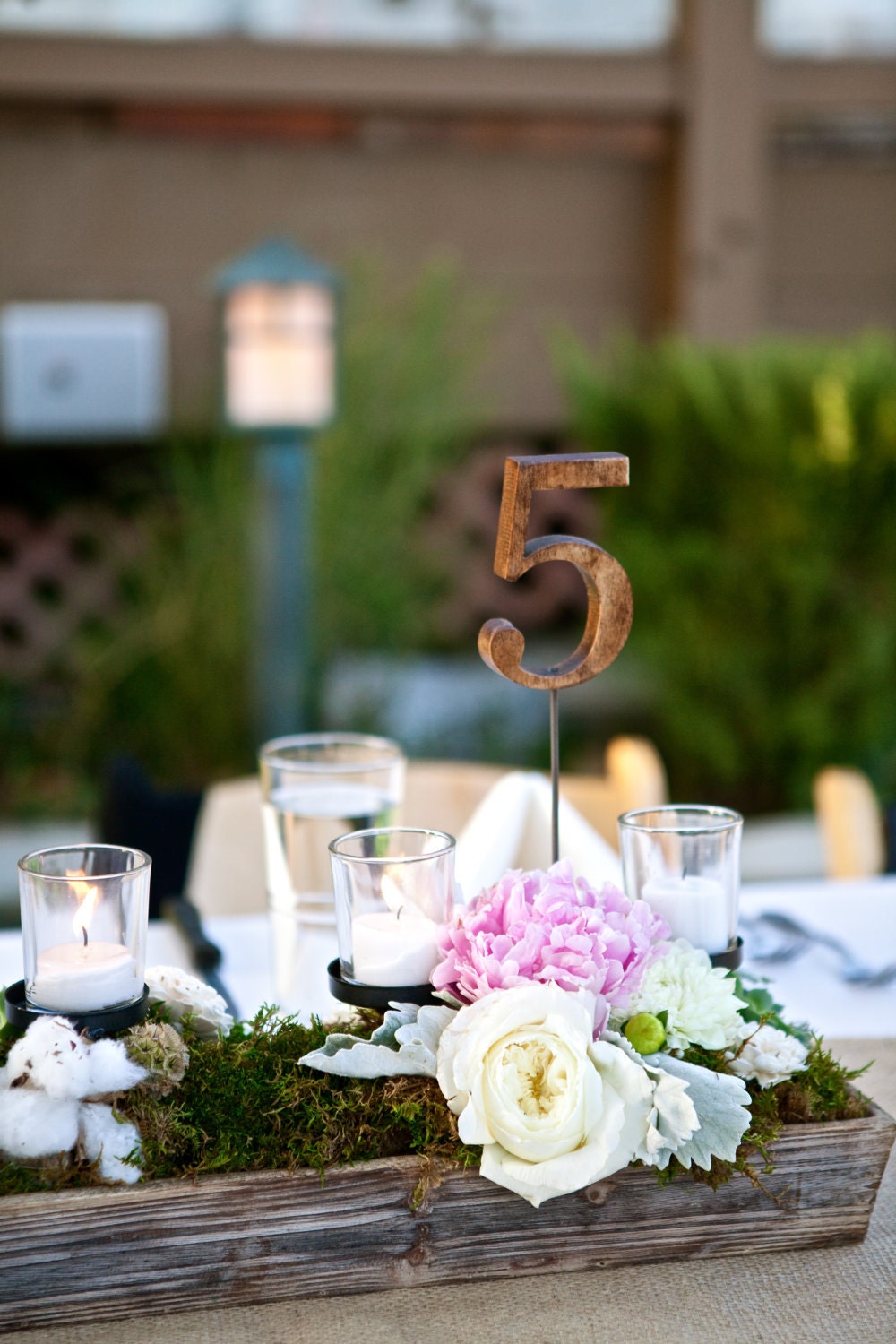 Vintage Rustic Wooden Table Numbers For Wedding and Reception Decor