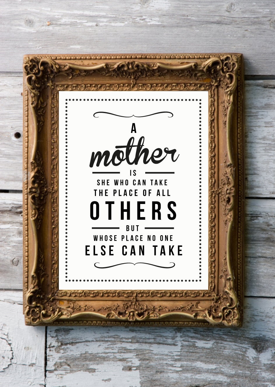 Retro Inspirational Quote Giclee Art Print - Vintage Typography Decor - Customize - Mother's Day UK